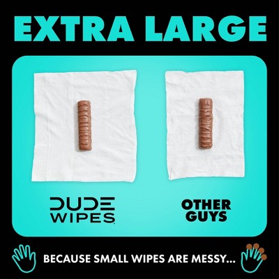 DUDE Wipes Mint Chill Flushable Wipes Infused with Tea Tree Oil - 144ct