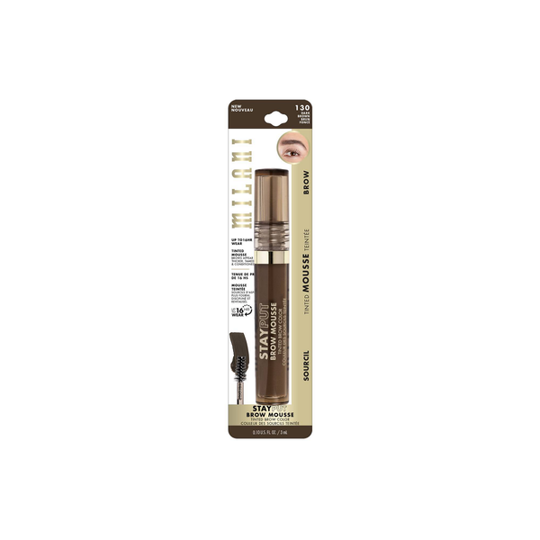 Milani Stay Put Tinted Brow Mousse - Dark Brown - 0.05oz