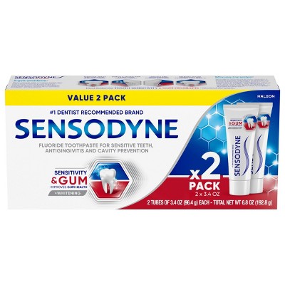 Sensodyne Sensitivity & Gum Whitening Toothpaste - 3.4oz