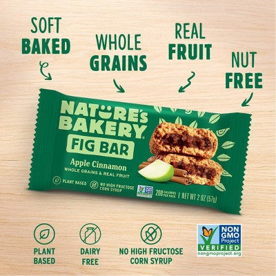 Nature's Bakery Apple Cinnamon Fig Snack Bars - 12oz/6ct