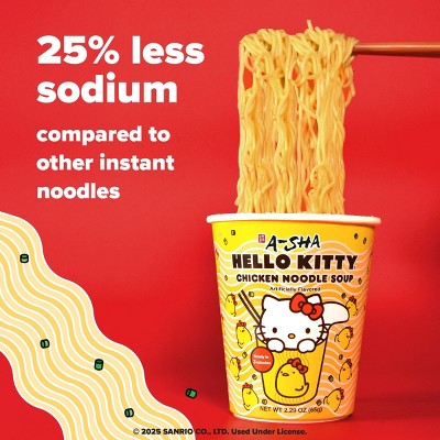A-Sha Hello Kitty Chicken Cup Noodle Soup - 2.29oz