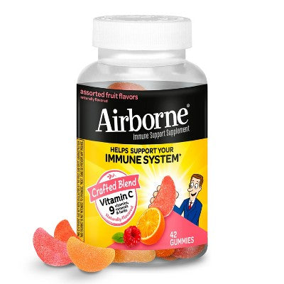 Airborne Original Immune Support Gummies - Assorted Fruit Flavors - 42ct