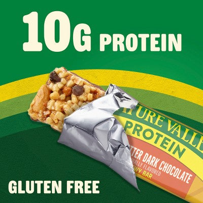 Nature Valley Peanut Butter Dark Chocolate Protein Chewy Bars - 14.2oz - 10ct: Gluten-Free, 10g Protein