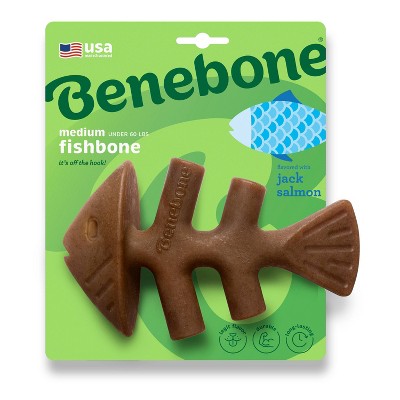 Benebone Fish Dog Bone Chew Toy - M