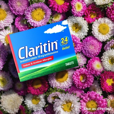 Claritin 24-Hour Allergy Relief Tablets, Non-Drowsy, 10mg Loratadine, Adults & Children 6+ - 70ct