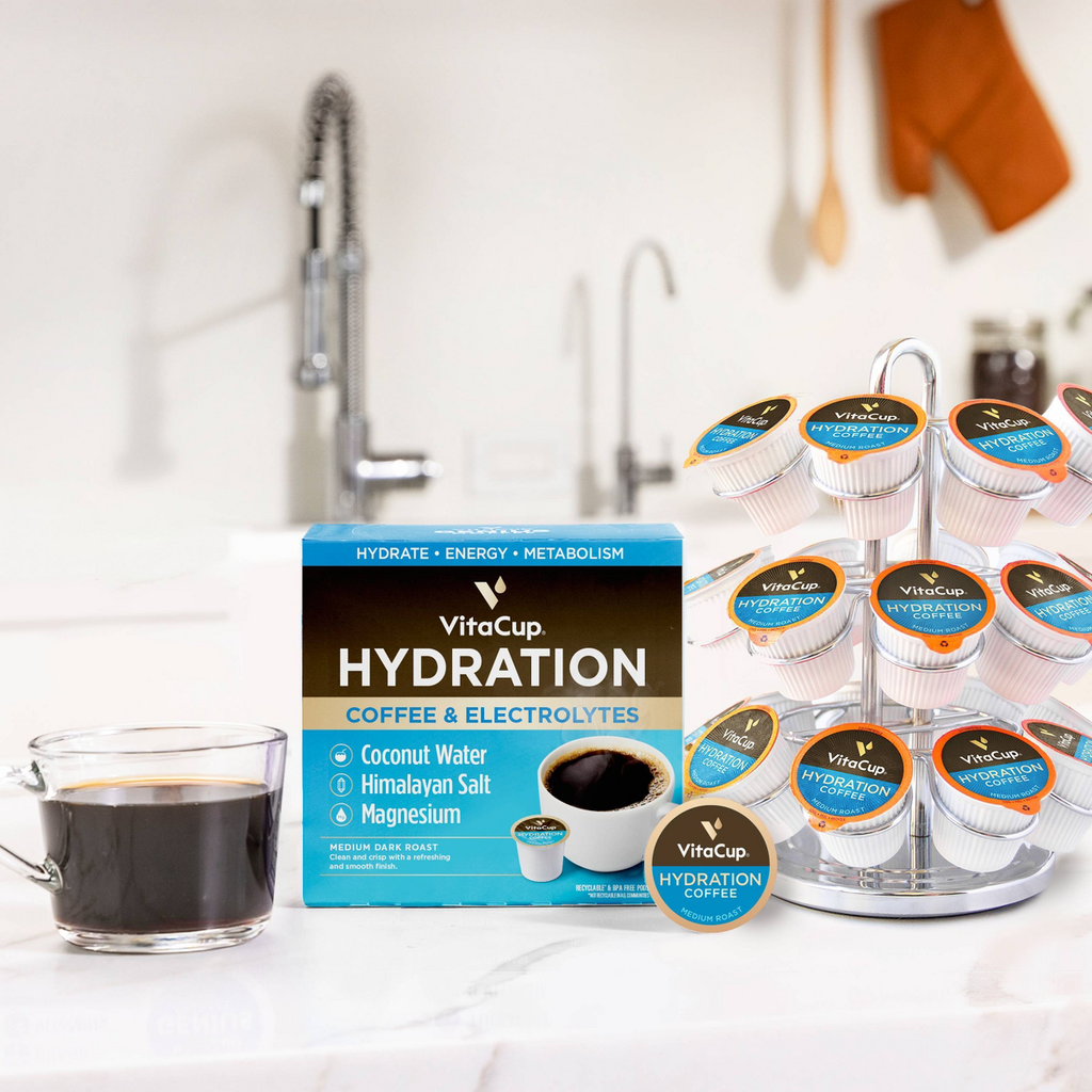 VitaCup Hydration Coffee Pods w/ Electrolytes & Magnesium Medium Roast Coffee - 36ct
