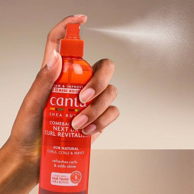 Cantu Shea Butter Comeback Curl Enhancer - 12 fl oz: Paraben-Free, Silicone-Free, For Textured & Frizzy Hair, Spray Form