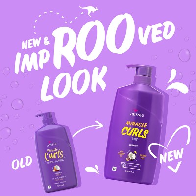 Aussie Paraben-Free Miracle Curls Shampoo with Coconut and Jojoba Oil