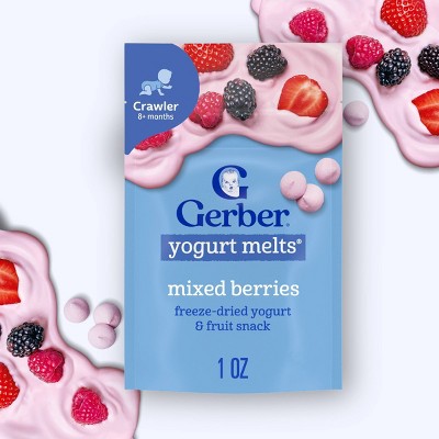 Gerber Mixed Berries Yogurt Melts Baby Snacks - 1oz