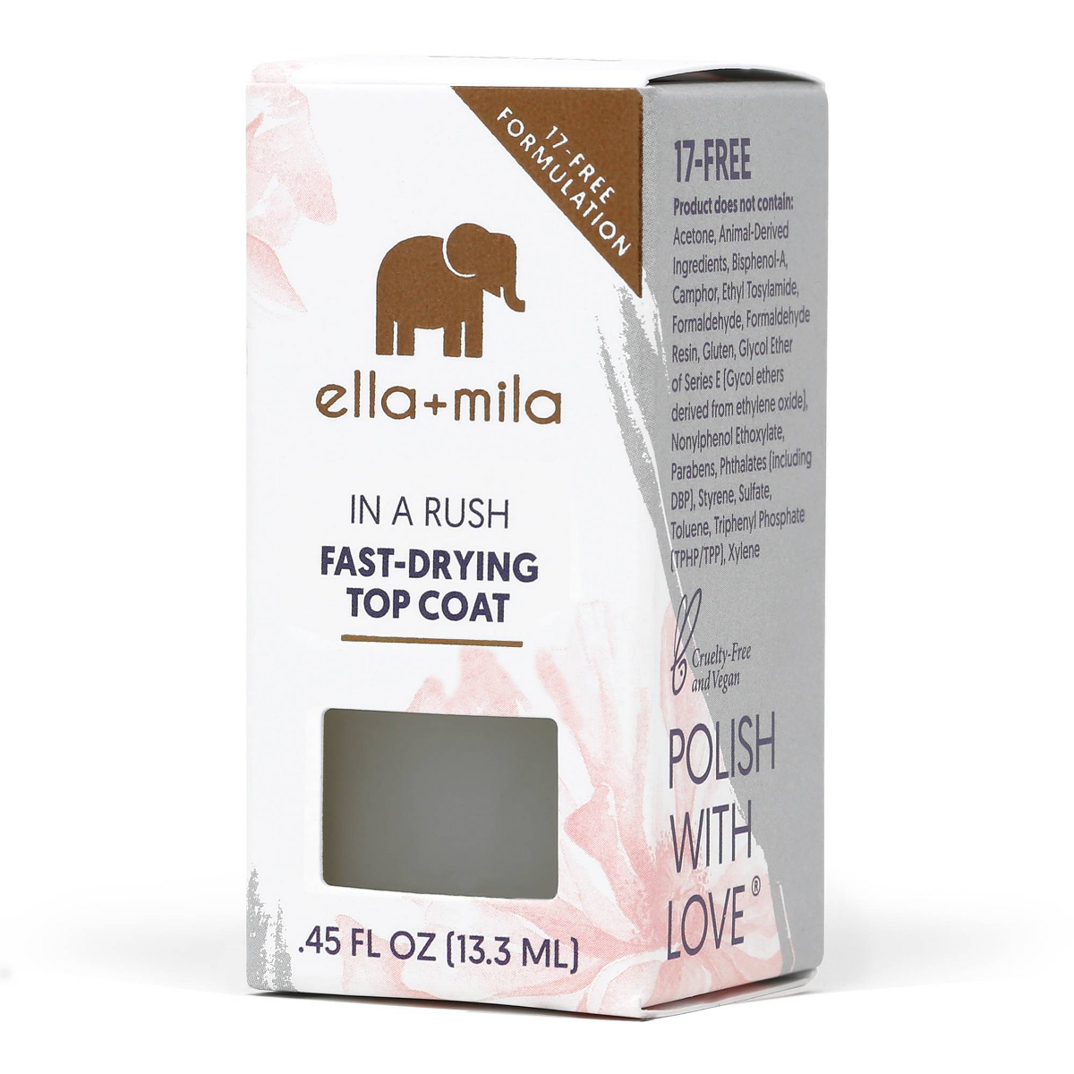 ella+mila Nail Care Quick Dry Top Coat (In a Rush) - 0.45 fl oz