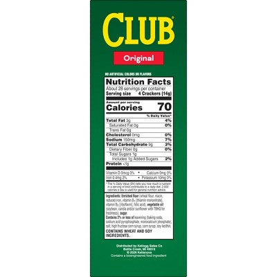 Club Crackers Original - 13.7oz