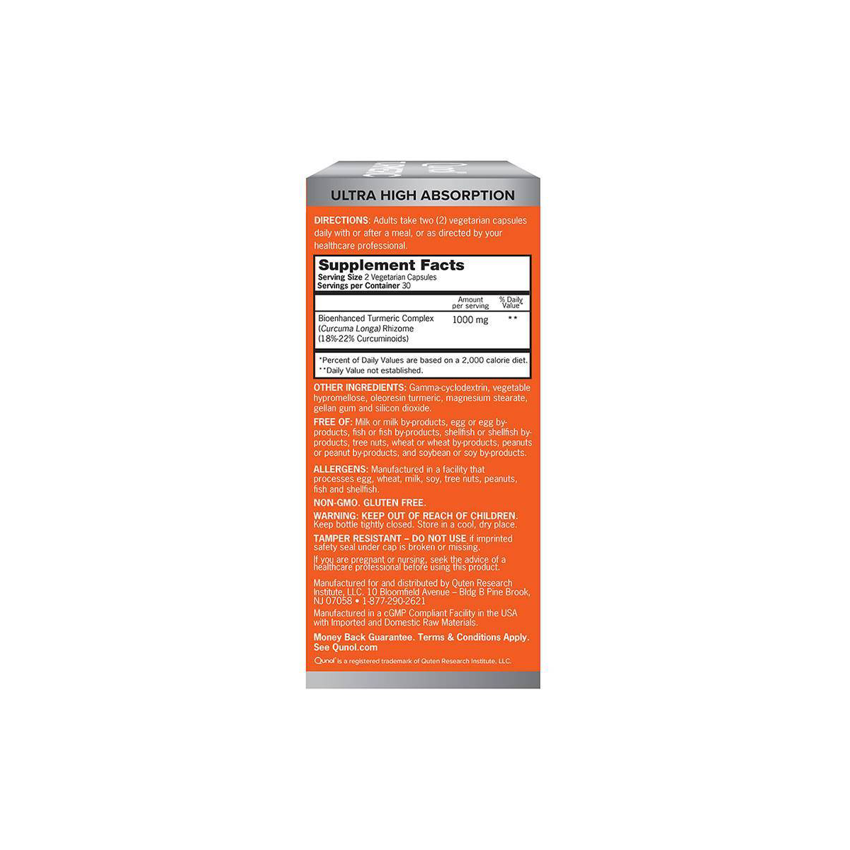 Qunol Extra Strength Turmeric 1000mg Capsules, 60ct
