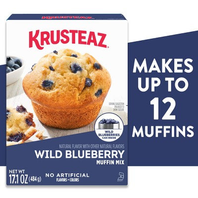 Krusteaz Wild Blueberry Muffin Mix - 17.1oz
