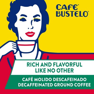 Café Bustelo Medium Roast Ground Coffee - Decaf - 10oz: Unflavored, Coffee Bean Type Varies