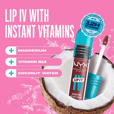 NYX Professional Makeup Lip IV Hydrating Lip Gloss Stain - 0.16 fl oz