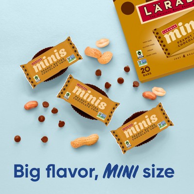 Larabar Mini's Peanut Butter Chocolate Chip - 15.6oz/20ct: Vegan, Gluten-Free, Plant-Based Protein