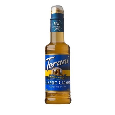 Torani Sugar Free Caramel Syrup for Coffee Drinks and Desserts - 12.7 fl oz