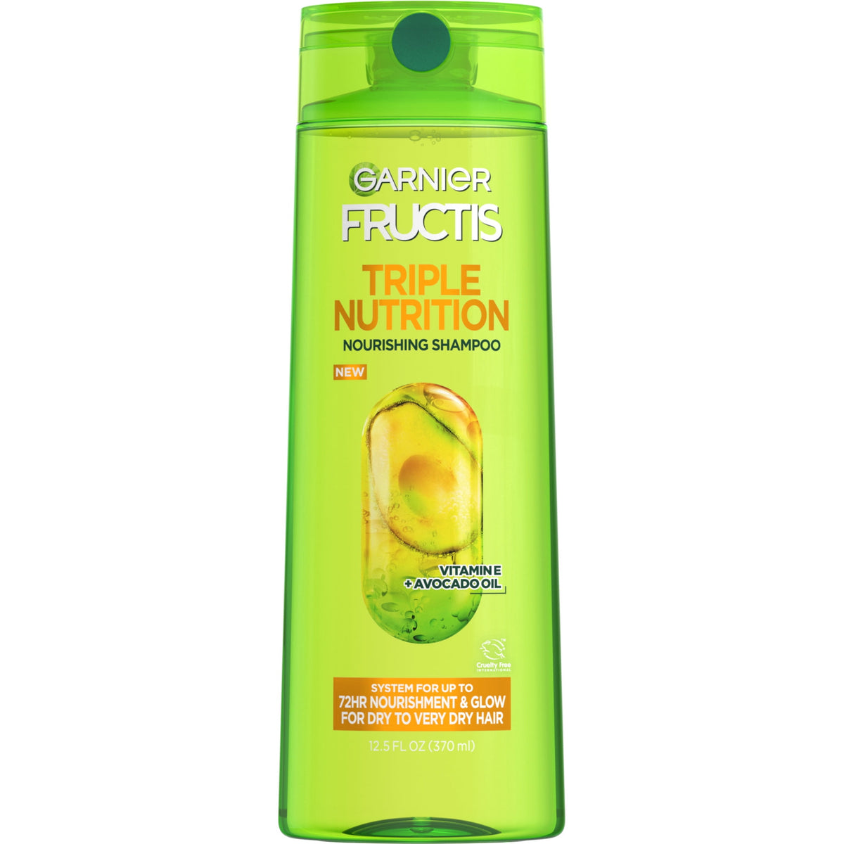 Garnier Fructis Triple Nutrition Shampoo, Dry to Very Dry Hair, 12.5 fl. oz.