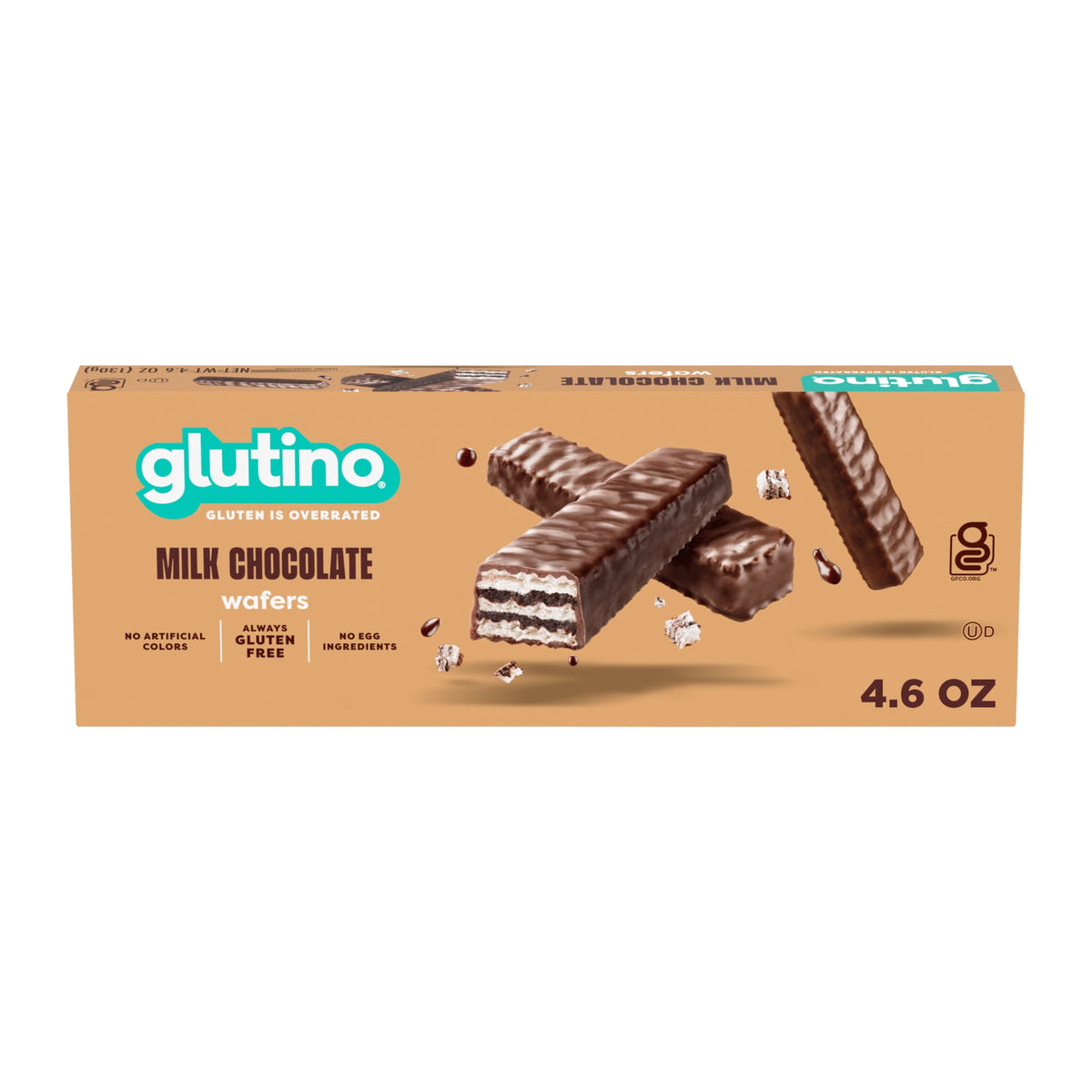 Glutino Gluten Free Milk Chocolate Wafers, 4.6 oz.