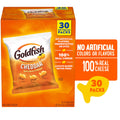 Goldfish Cheddar Crackers, Snack Pack, 1 oz, 30 Count Multi-Pack Box