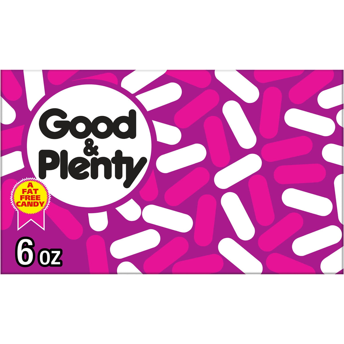 Good & Plenty Licorice Fat Free Candy, Movie Theater Box 6 Oz