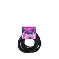 Goody Ouchless Hair Ties, Black, XL Fabric Covered Elastic Band, Thick, Long Hair, 10 Ct