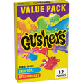 Gushers Gluten Free Tropical and Strawberry Fruit Flavored Snacks (12 Pouches)