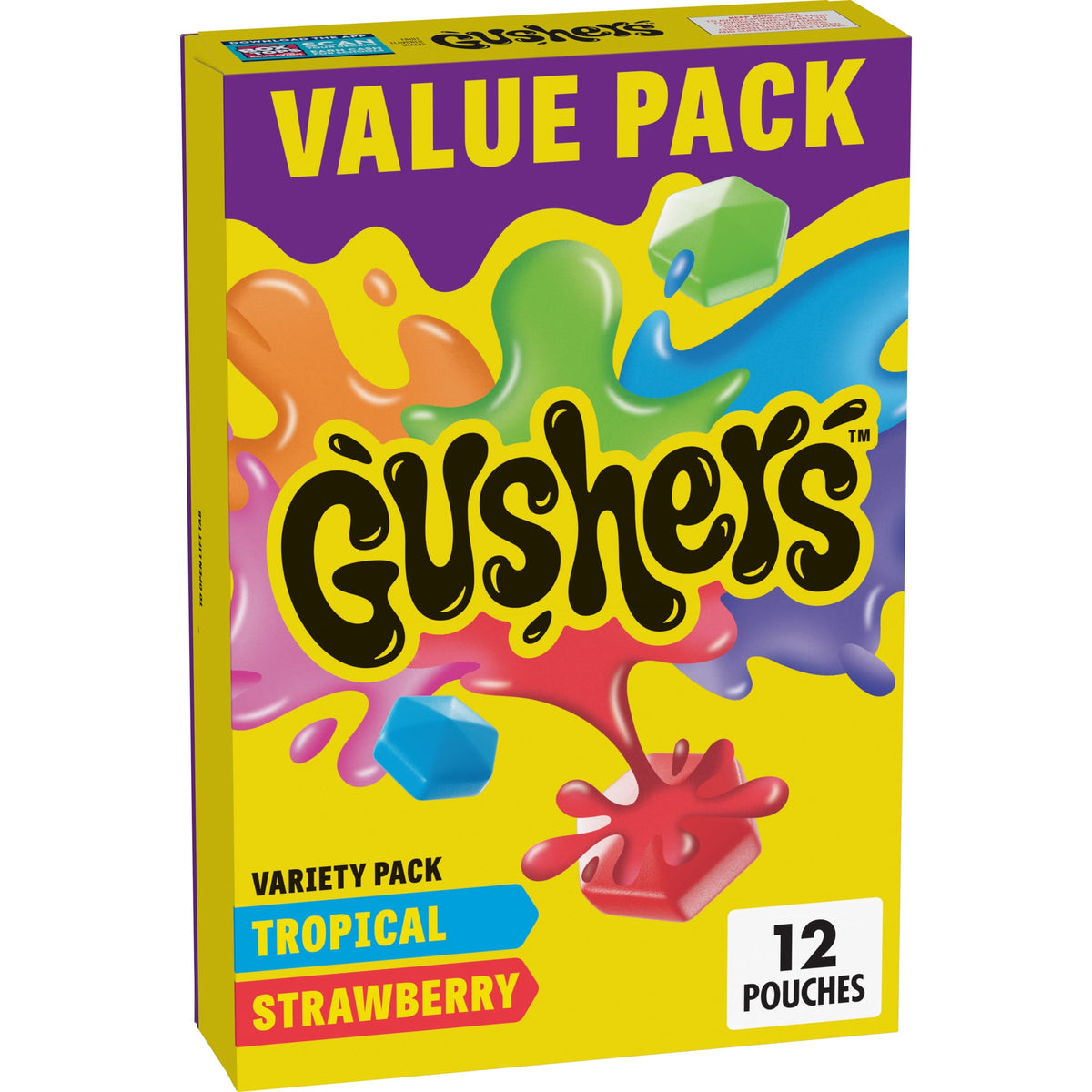 Gushers Gluten Free Tropical and Strawberry Fruit Flavored Snacks (12 Pouches)
