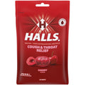 HALLS Cough and Throat Relief Cherry Cough Drops, No Synthetic Dyes, FSA/HSA Eligible, 30 Drops