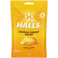 HALLS Cough and Throat Relief Honey Lemon Cough Drops, No Synthetic Dyes, FSA/HSA Eligible, 30 Drops