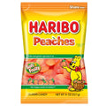 HARIBO Peaches Gummies Fruity Peach Flavor Gummy Candy, 8 oz, Share Size Bag
