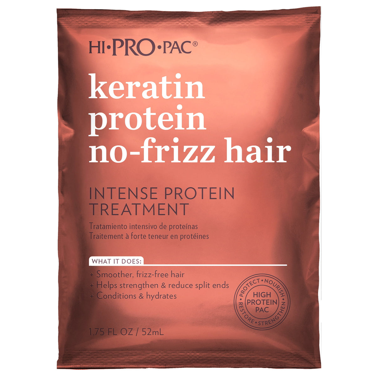 Hi-Pro-Pac Intense Keratin Protein No-Frizz Hair Treatment, 1.75 fl oz