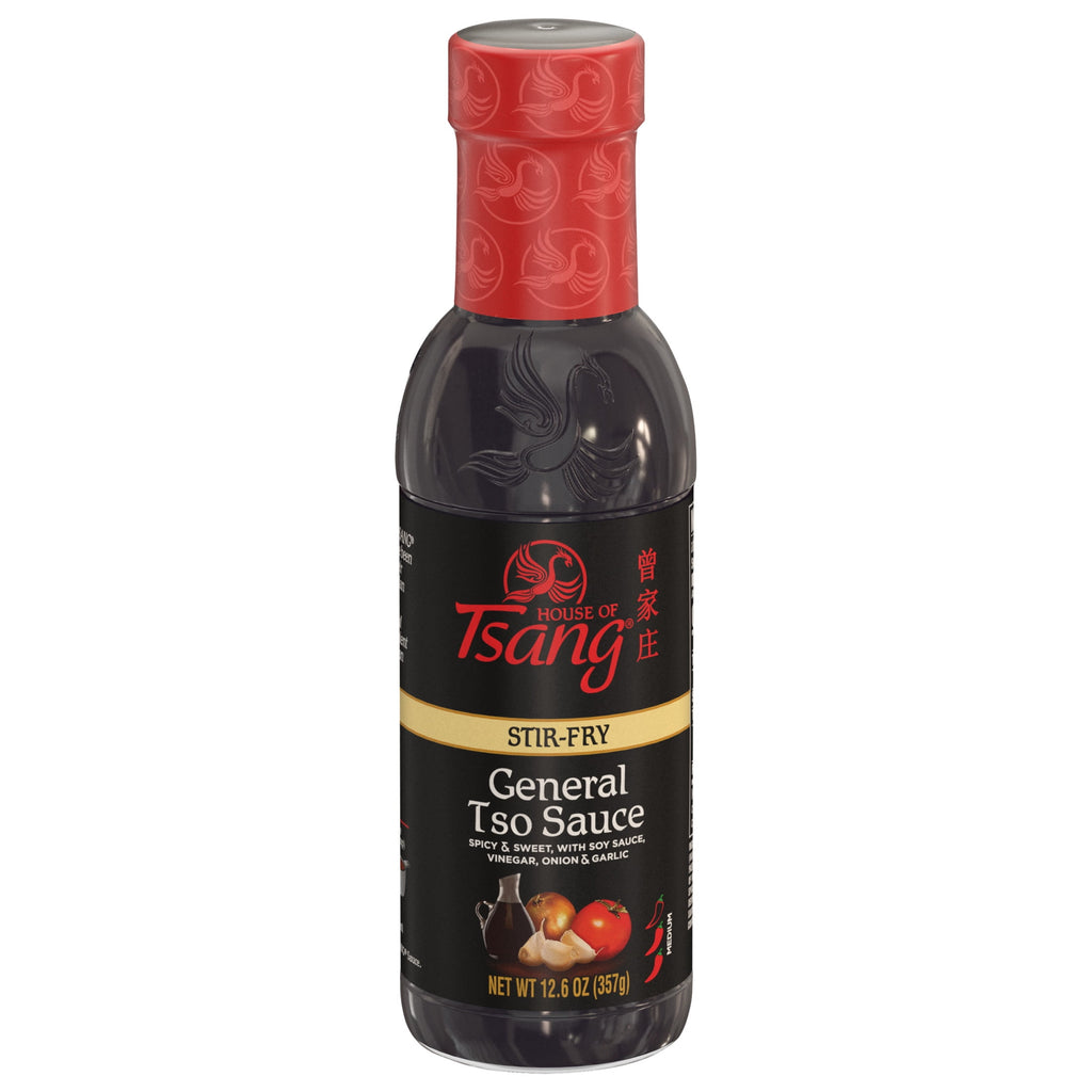 HOUSE OF TSANG General Tso Stir-Fry Liquid Sauce, Shelf-Stable, 12.6 oz Glass Bottle