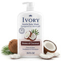 Ivory Body Wash, Mild and Gentle, Coconut Scent, for All Skin Types, 35 fl oz