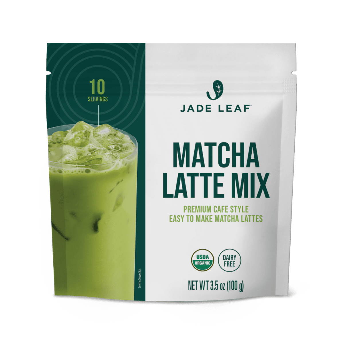 Jade Leaf Matcha, Organic Latte Mix, Powdered Tea, 3.5 Oz
