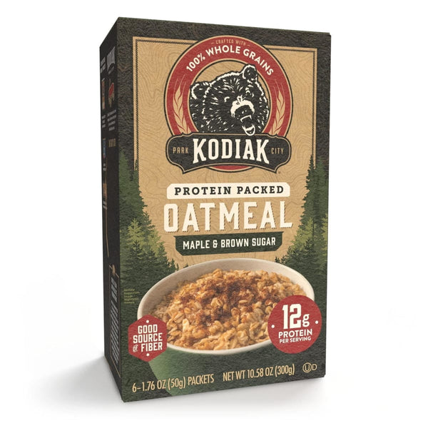 Kodiak Protein-Packed Maple Brown Sugar Instant Oatmeal Packets, 1.76 oz (6 Count)