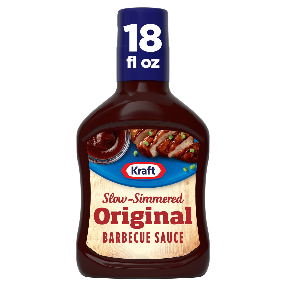 Kraft Original Slow-Simmered Barbecue BBQ Sauce, 18 oz Bottle