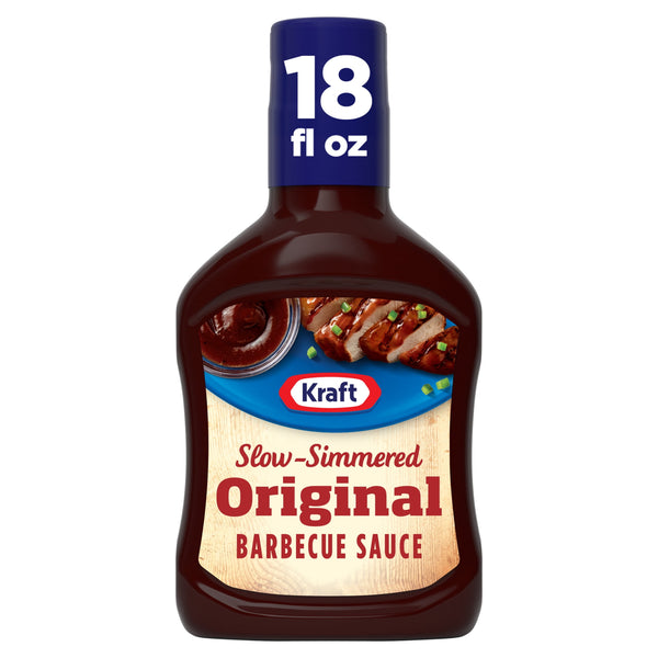 Kraft Original Slow-Simmered Barbecue BBQ Sauce, 18 oz Bottle