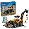 LEGO City Yellow Backhoe Loader Construction Building Toy 60480, Ages 7+