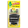 Little Trees Air Freshener Vent Wrap Vanillaroma Fragrance 4-Pack