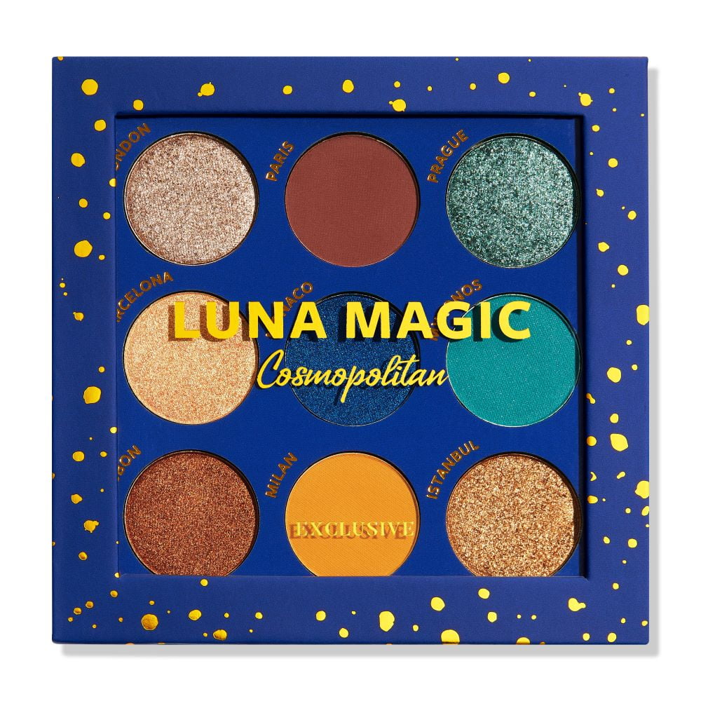 LUNA MAGIC Matte and Shimmer 9 Colors Eyeshadow Palette, Cosmopolitan