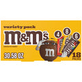 M&M's Variety Pack Full Size Milk Chocolate Candy Bars - 18 Ct