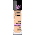 Maybelline Fit Me Dewy and Smooth Liquid Foundation, 110 Porcelain, 1 fl oz