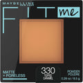 Maybelline Fit Me Matte Poreless Pressed Face Powder Makeup, Toffee, 0.29 oz