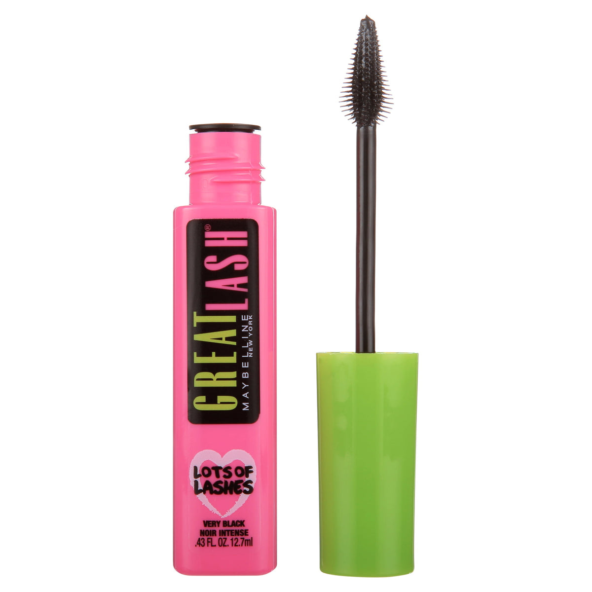 Maybelline Great Lash Lots of Lashes Washable Mascara, Very Black