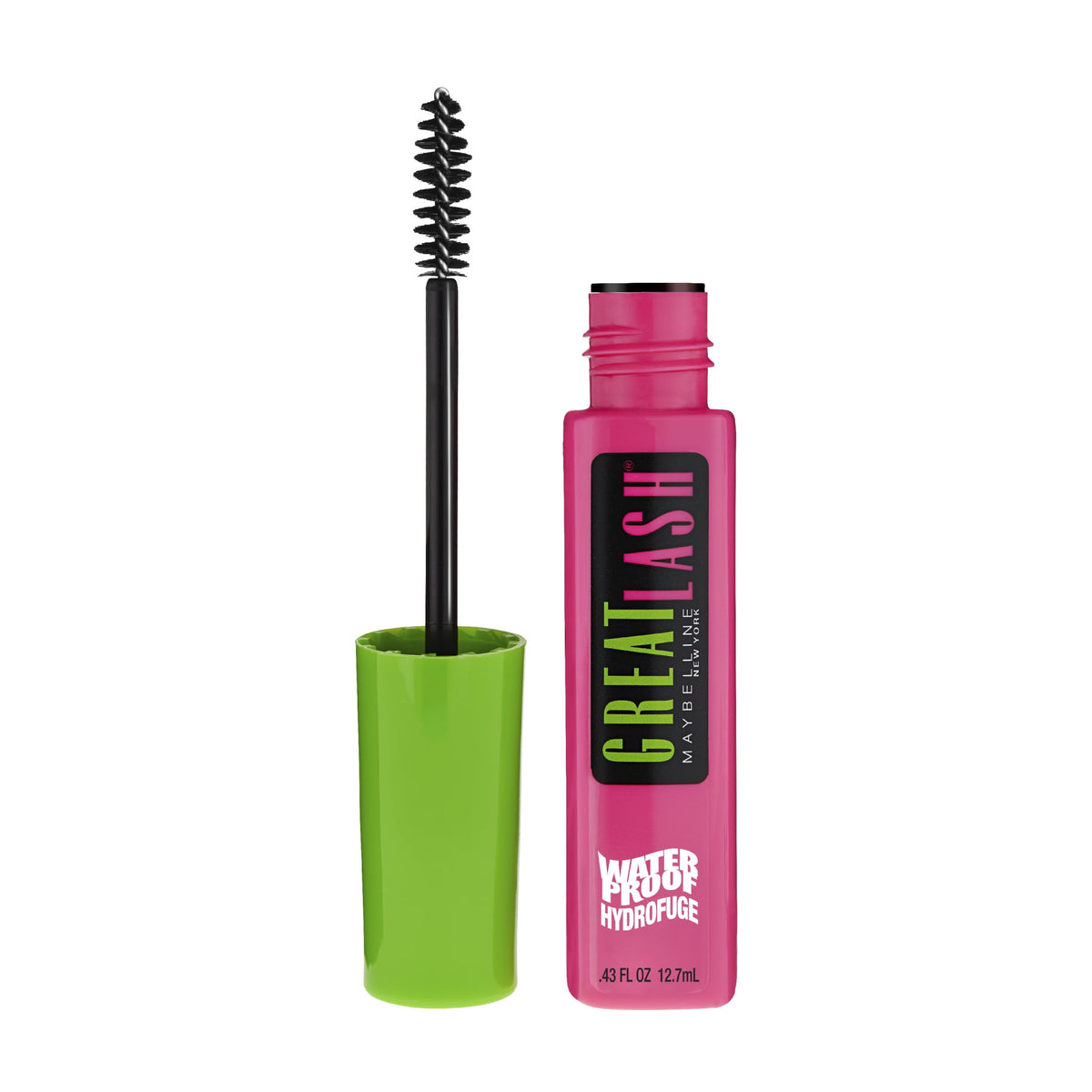 Maybelline Great Lash Waterproof Mascara, Very Black, 0.43 fl oz