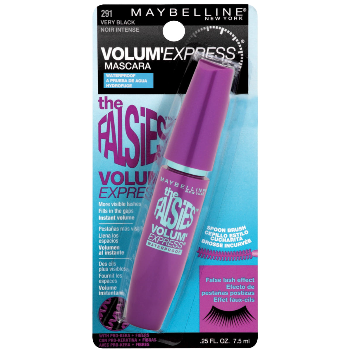 Maybelline Volum Express The Falsies Waterproof Mascara, Very Black