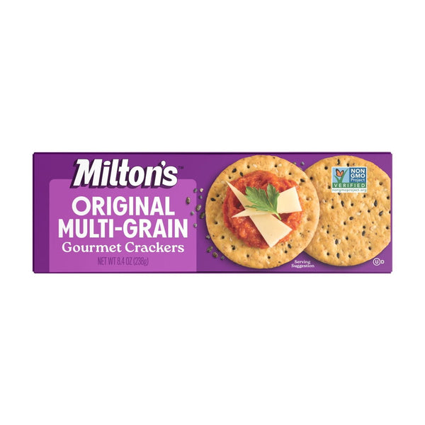 Milton's Gourmet Crackers - Original Multi-Grain, 8.4oz, Cardboard Box