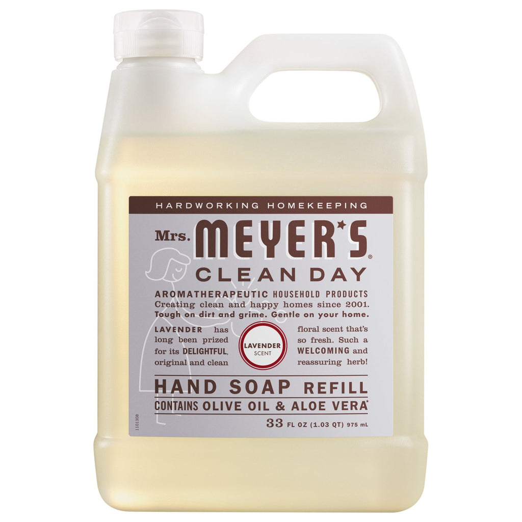 Mrs. Meyer's Clean Day Hand Soap Refill, Lavender Scent, 33 Fl Oz