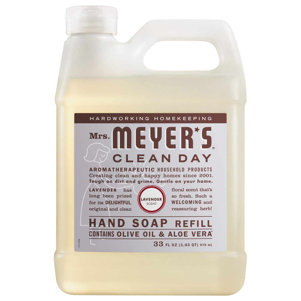 Mrs. Meyer's Clean Day Hand Soap Refill, Lavender Scent, 33 Fl Oz